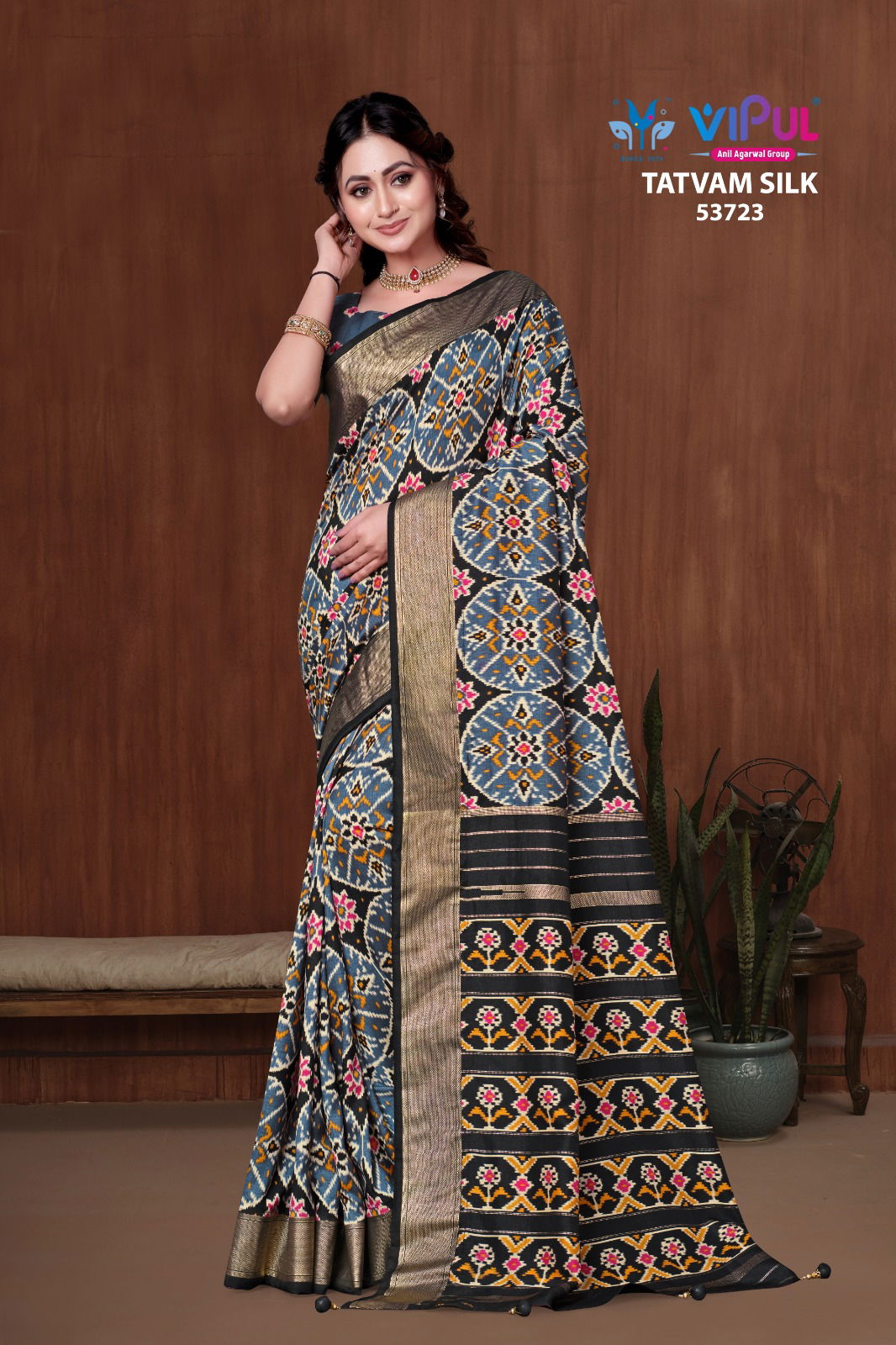 Tatvam Silk Vol 1 By Vipul Fancy Wholesale Saree Suppliers In Mumbai